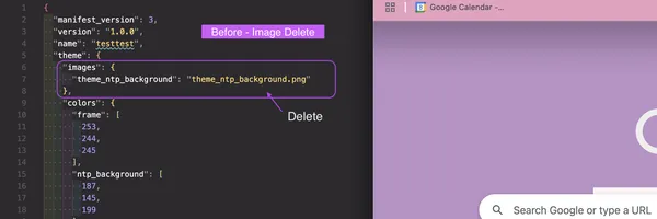 img of Theme betaで作るchromeテーマのヘッダーにできる影を消す方法