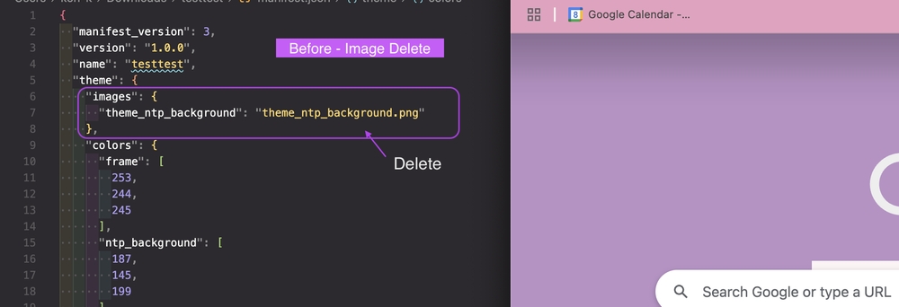 img of Theme betaで作るchromeテーマのヘッダーにできる影を消す方法